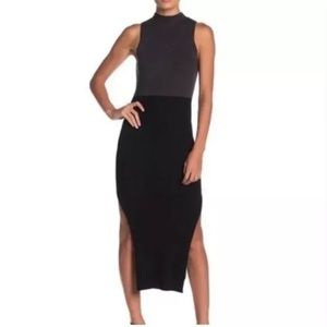 n:Philanthropy Jolie Side Slits Sleeveless maxi fitted wiggle dress